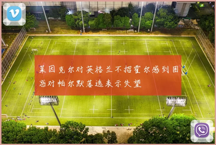莱因克尔对英格兰不招霍尔感到困惑对帕尔默落选表示失望